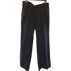 Michael Kors Millbrook Cut Wide Leg Cuffed Black Trousers
professional pants